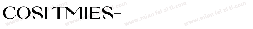 cosi tmies字体转换